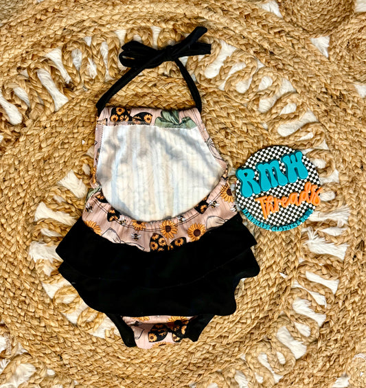 Ruffle butt bubble romper